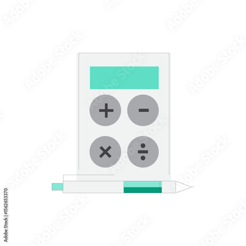 Simple and clean icon representing calculation and financial analysis
