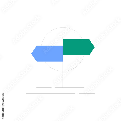 Modern magnifying glass icon for destination search and exploration