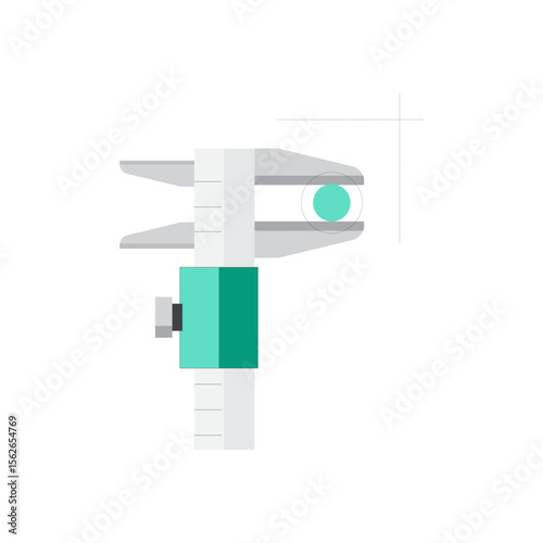 Precise and accurate icon representing measurement and accuracy