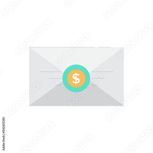 Modern icon representing sending money digitally with a clean minimalist design