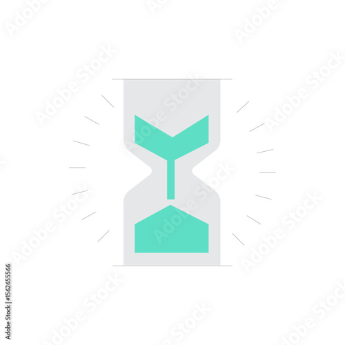 Simple and clean clock face icon for timekeeping and scheduling applications