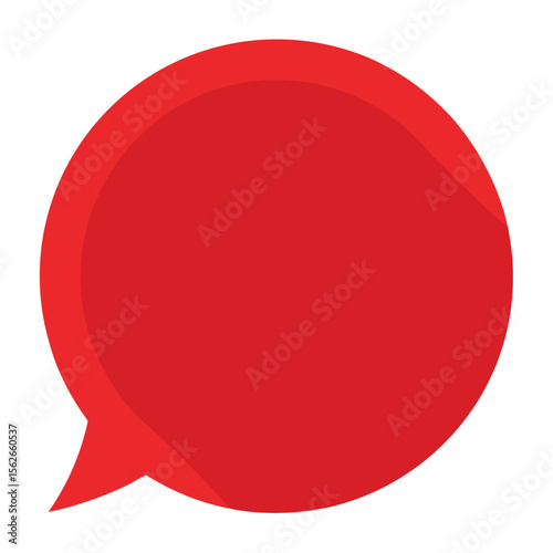 Modern circular red speech bubble icon for communication and dialogue Free Download Modern circular red speech bubble icon for communication and dialogue - GFXLoad