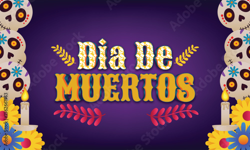 Dia de muertos text effect