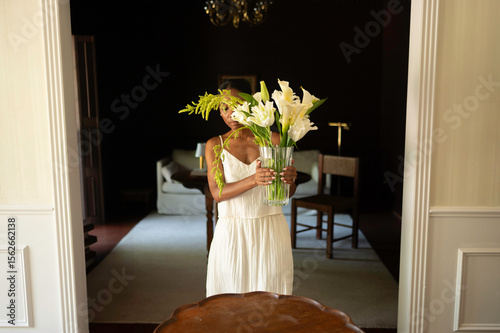 Fresh flowers for the entry way