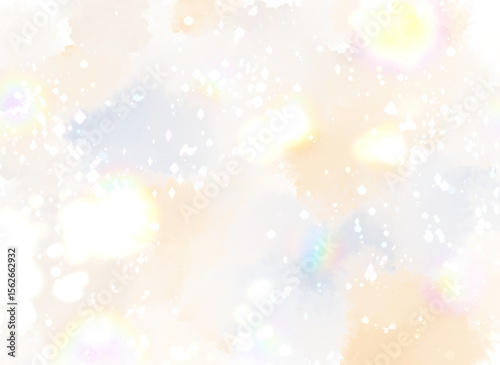 Rainbow light, grains of light, mystical background