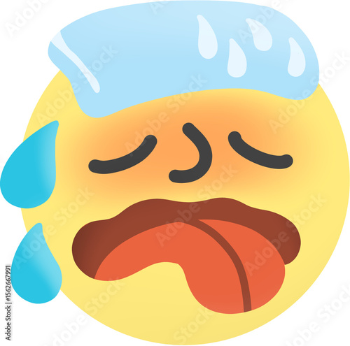 열 나는 이모지