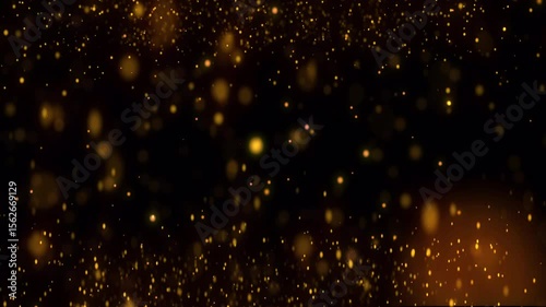 looping golden glitter sparkling overlay background