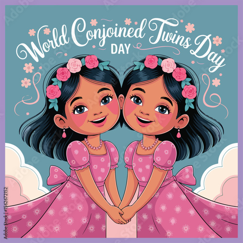 "Celebrate unity and strength on World Conjoined Twins Day, honoring shared journeys and remarkable resilience.