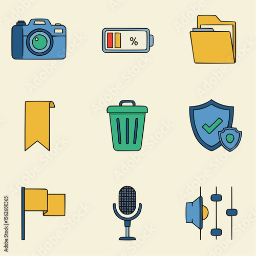 set of icons for web