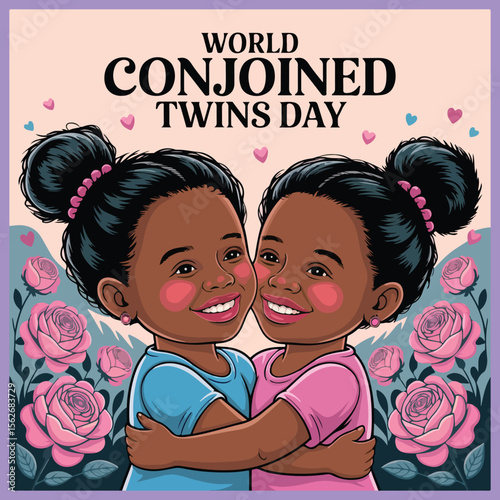 "Celebrate unity and strength on World Conjoined Twins Day, honoring shared journeys and remarkable resilience.