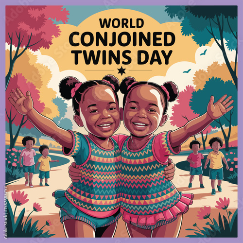 "Celebrate unity and strength on World Conjoined Twins Day, honoring shared journeys and remarkable resilience.