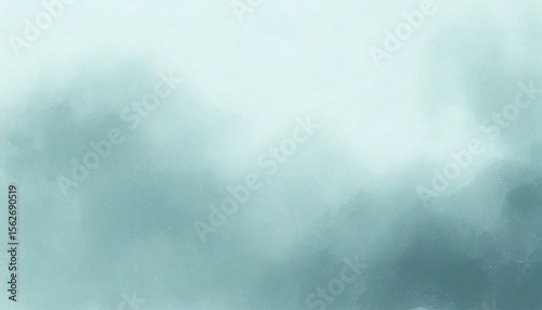 Watercolor painting light gray fog effect background