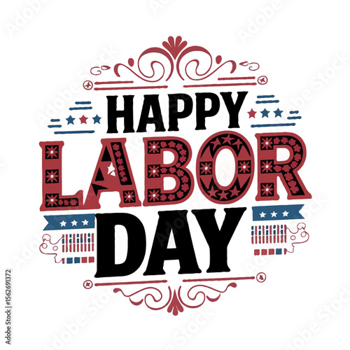 Bold Typography T-Shirt Designs for Labor Day USA – Celebrate American Workers in Style