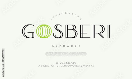 A decorative and elegant line font with botanical inspiration, perfect for packaging and branding