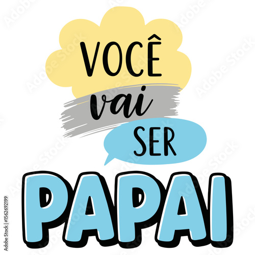 You're Going to Be a Daddy Portuguese Announcement for Expecting Fathers