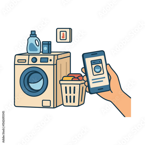 Smart Laundry Room with Remote Control System