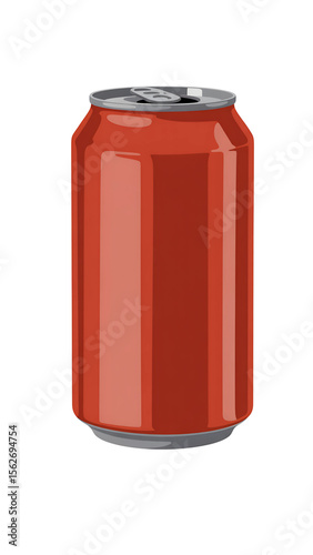 Blank Red Soda Can Illustration