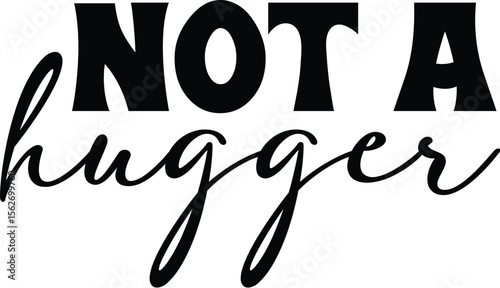 not a hugger SVG