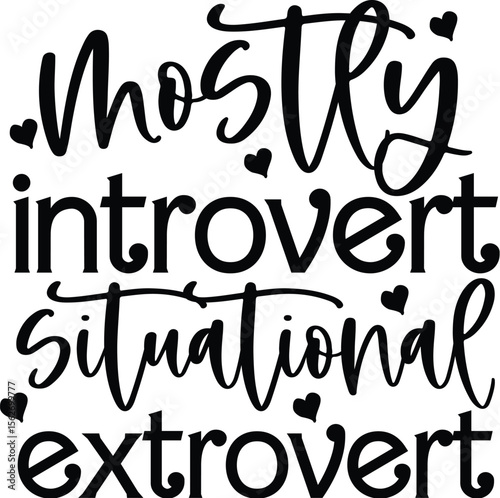 mostly introvert situational extrovert SVG