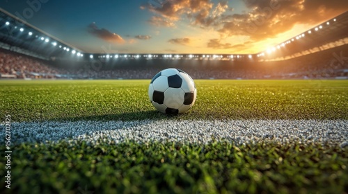 Exciting soccer match kickoff stadium sports photography vibrant environment ground level team spirit