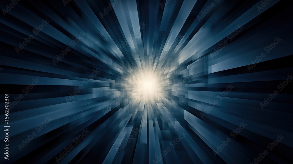 Fototapeta premium Abstract Light Burst with Dynamic Lines and Radiant Center Effect