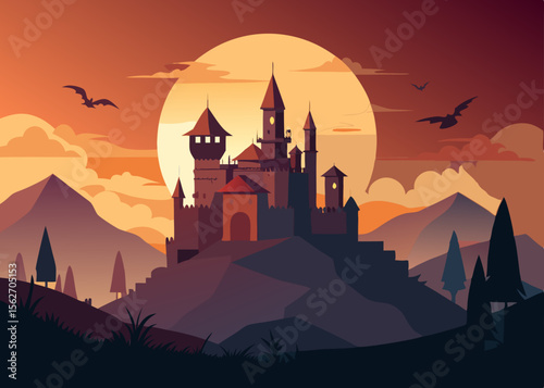 castle illustration