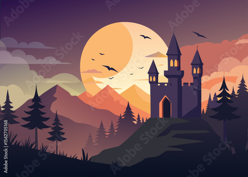 castle illustration