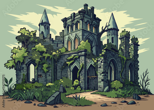castle illustration