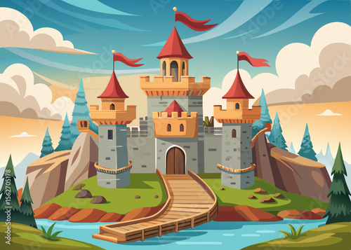 castle illustration