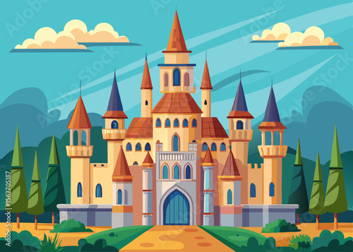 castle illustration