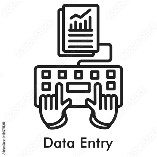 Data Entry Outline Icon