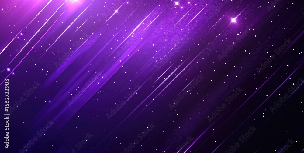 Fototapeta premium Purple abstract background with diagonal lines and specks