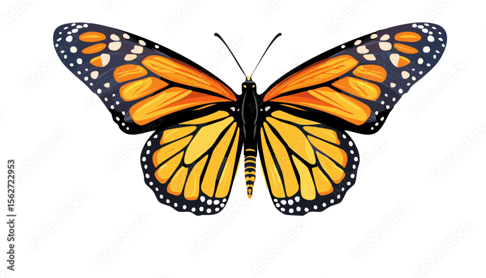 Fototapeta premium Elegant Butterfly Silhouette Vector Set — Decorative Insect Icons with Wings Spread in Black Minimal Style for Nature, Beauty, and Decorative Design Themes