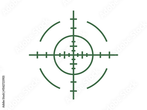 Targer crosshair vector icon. Military and war vector illustration symbol. Flat vector icon.