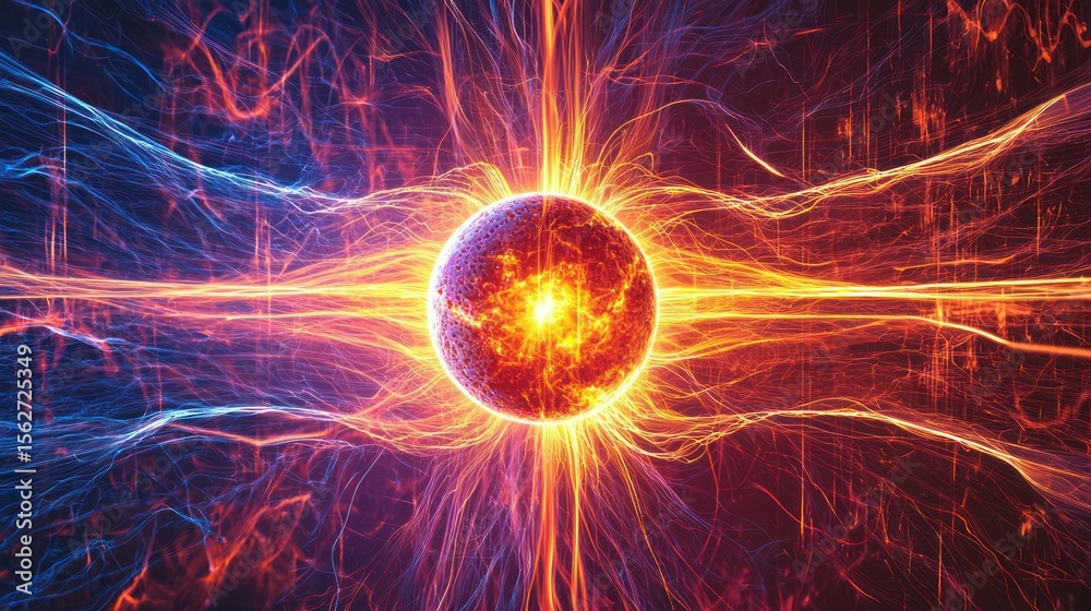 Fototapeta premium fiery explosion with alpha channel