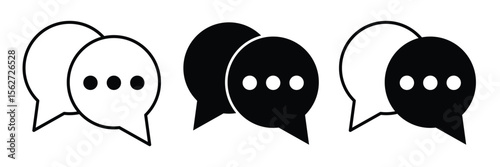 Comment icon .Chat bubble set. comment icon speech bubble symbol.