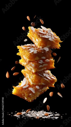 Falling Hyderabadi Double Ka Meetha Sweet Dish