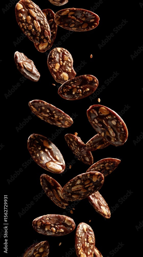 Obraz premium Floating Creamy Lentils Of Dal Makhani