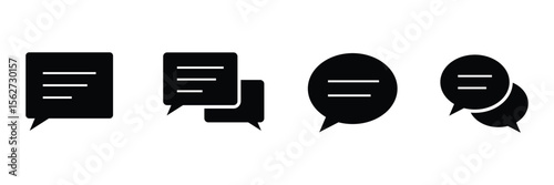 Comment icon .Chat bubble set. comment icon speech bubble symbol.