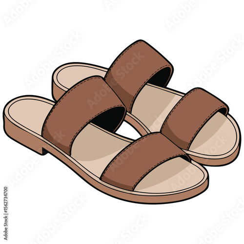 Summer footwear icon vector illustration