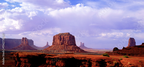 Winter light sbiwstorms Monument Valley Arizona John Ford Overlook
