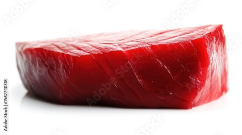 Red fish slice close-up