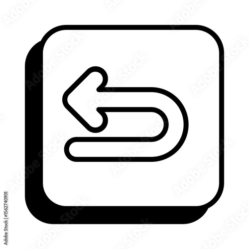 Back Icon in Line Style