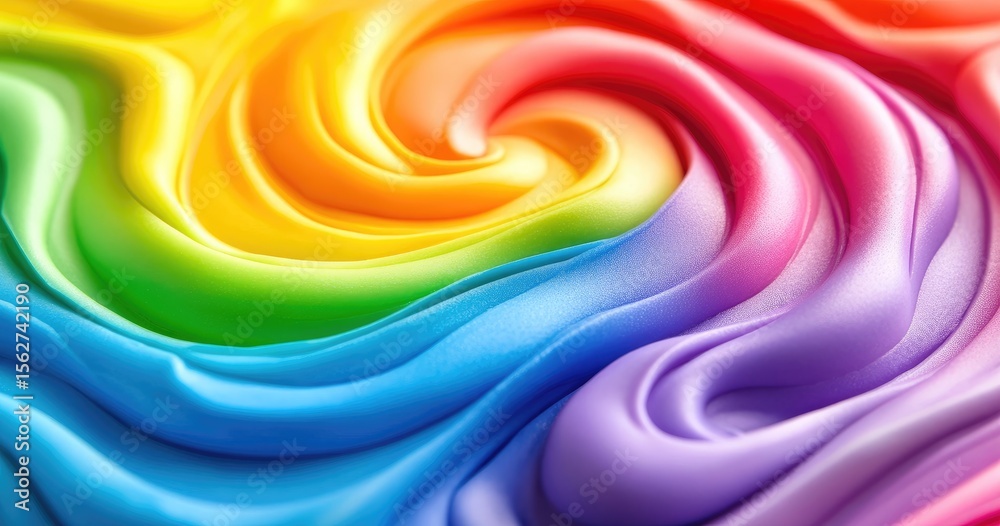 Obraz premium Abstract rainbow swirl texture