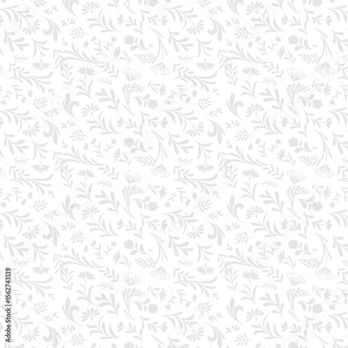 
Seamless floral pattern
Monochrome botanical background
Minimalist flower wallpaper
Grey leaf pattern design
Vintage floral texture