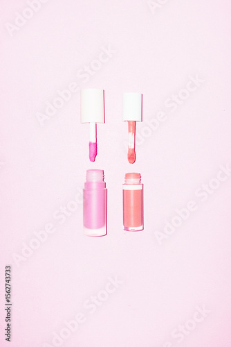 Pink & coral liquid blushes lip gloss cosmetic make up beauty products