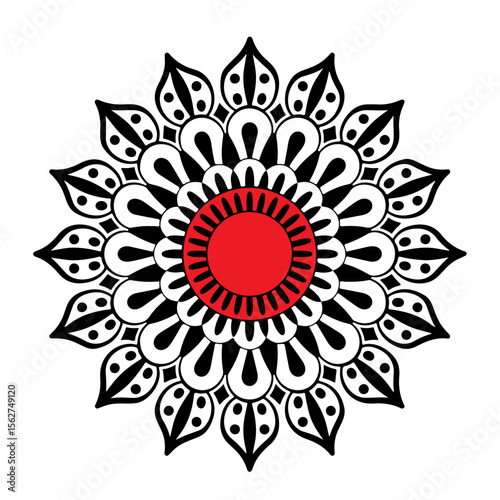 Black Vintage Floral Icons
