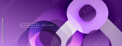 Purple abstract layers create dynamic background. Smooth shapes overlap, forming modern design. Gradient hues add depth, visual interest.
