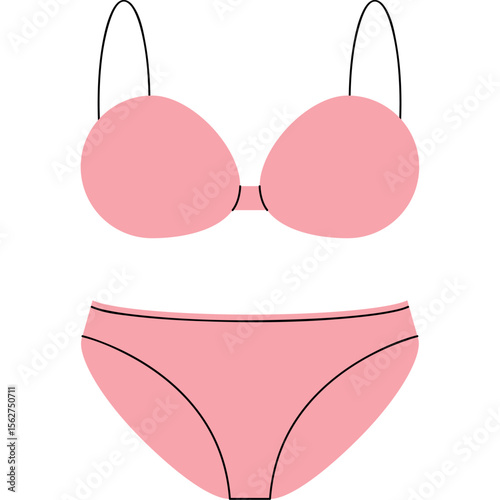 Flat Fashion Set of Lingerie