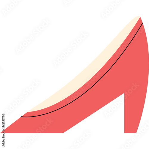Flat Fashion Vector Set of Heels